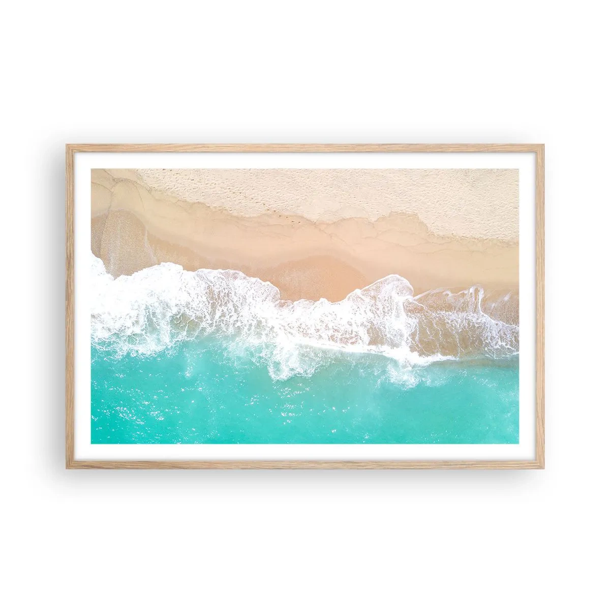 Poszter világos tölgy keretben - Simogató érintés - 91x61 cm