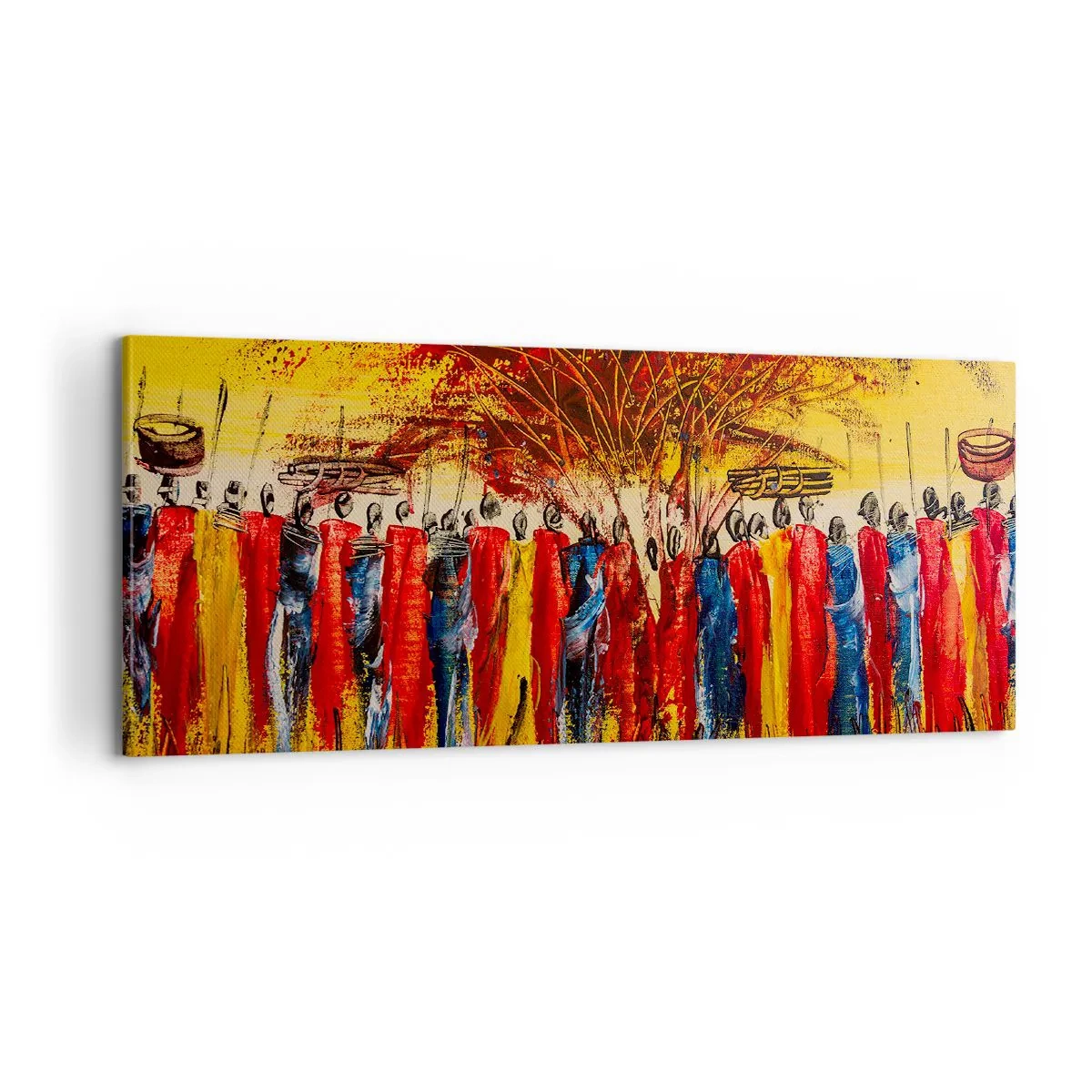 Vászonkép - Oda, oda, oda oda mennek - 100x40 cm