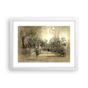 Poszter fekete keretben - Egy tollal megállított pillanat - 40x30 cm