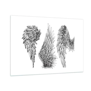 Üveg kép - Te is lehetsz angyal - 100x70 cm