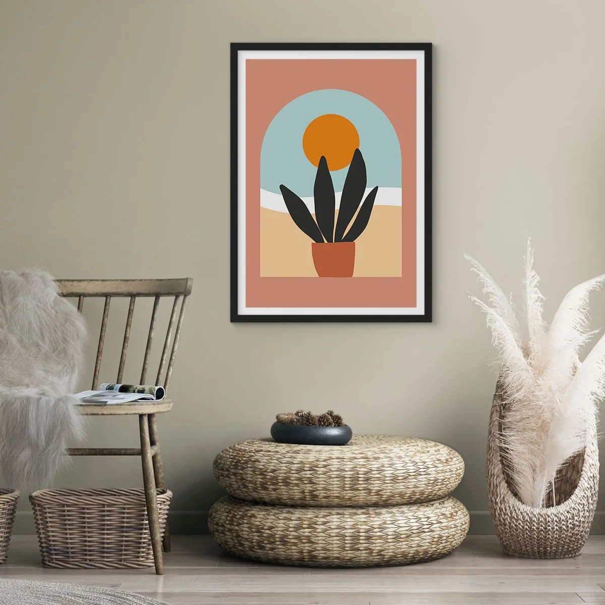 Poszter fehér keretben - Kis örömök - 61x91 cm