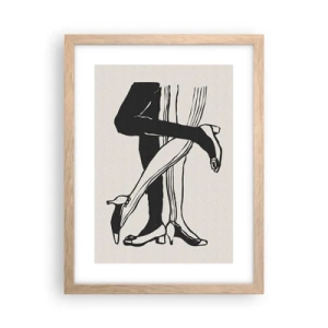 Poszter világos tölgy keretben - Női tulajdonság - 30x40 cm