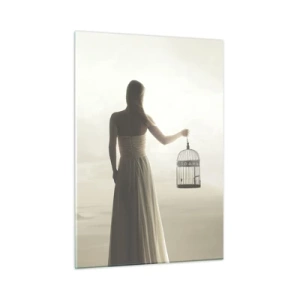 Üveg kép - Légy szabad - 50x70 cm