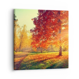 Vászonkép - A vörös gyönyörű - 30x30 cm