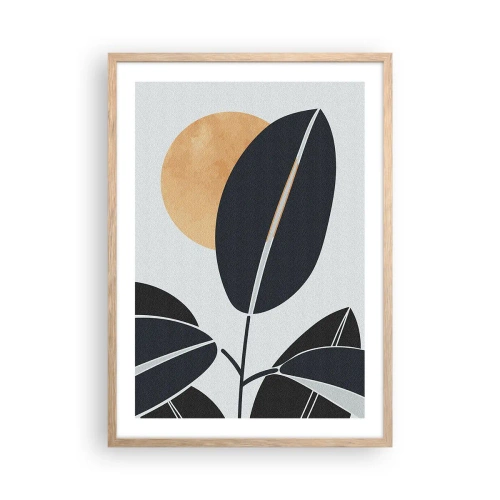 Poszter világos tölgy keretben - Egy forró nyári nap - 50x70 cm