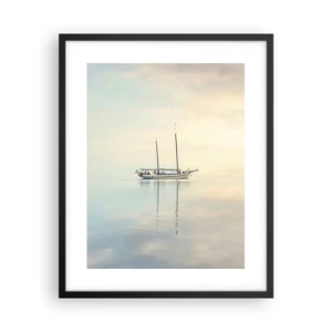 Poszter fehér keretben - A csend tengerében - 40x50 cm