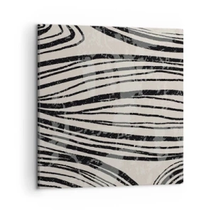 Vászonkép - Vonalak csobbanása - 50x50 cm