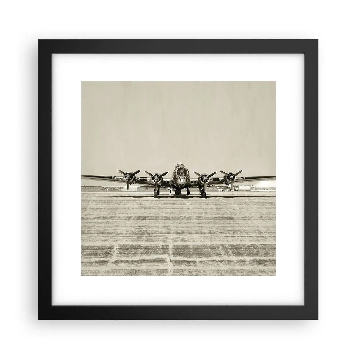 Poszter fehér keretben - Mint mindig készen - 30x30 cm