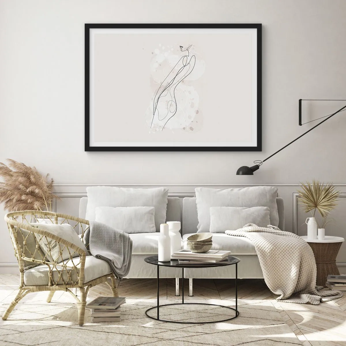 Poszter fehér keretben - Eltévedni nézésben - 100x70 cm