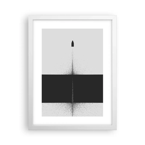 Poszter fekete keretben - Egyenesen a cél felé - 30x40 cm