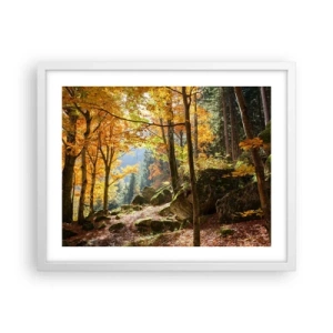 Poszter fekete keretben - Itt az ideje a pihenésnek - 50x40 cm