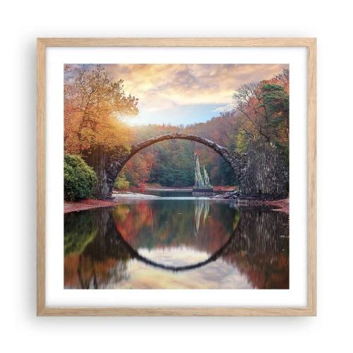 Poszter világos tölgy keretben - A tükör másik oldalán - 50x50 cm