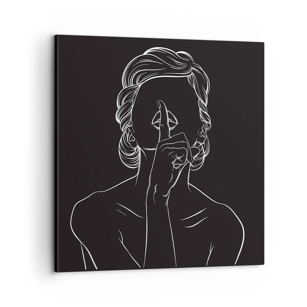 Vászonkép - A szépség csendben virágzik - 60x60 cm