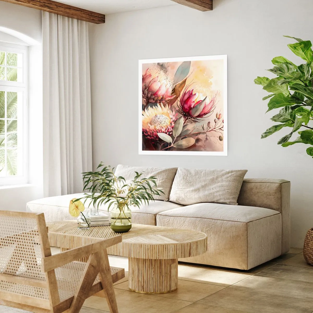 Poszter - Profilból és en face - 50x50 cm