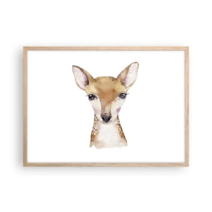 Poszter világos tölgy keretben - Az ártatlanság természete - 70x50 cm