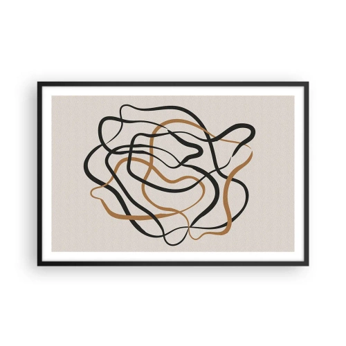 Poszter fehér keretben - Minden összezavarodott - 91x61 cm