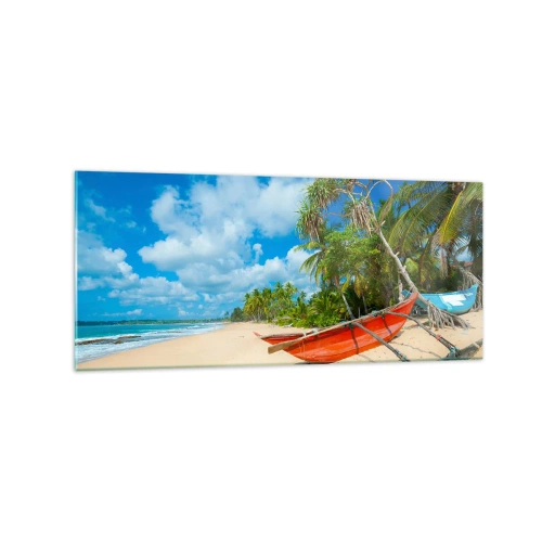 Üveg kép - A trópusok varázsa - 120x50 cm