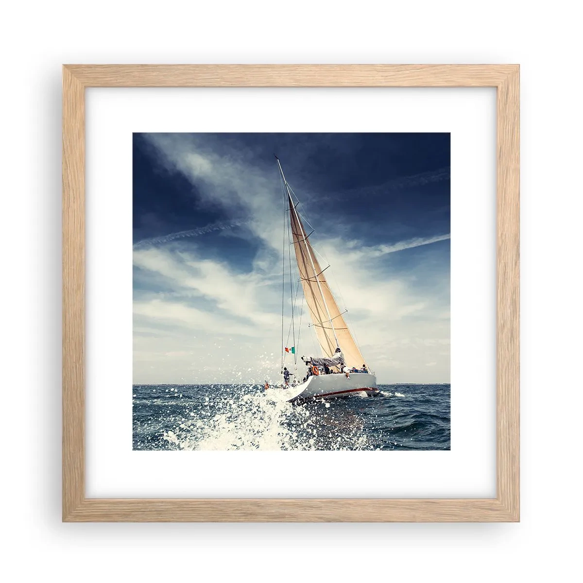 Poszter világos tölgy keretben - Nem érnek utol! - 30x30 cm