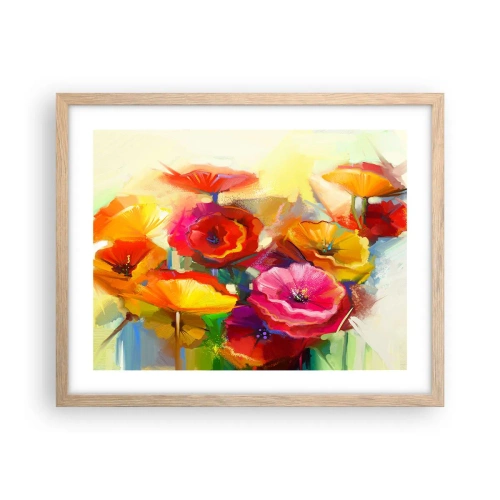 Poszter világos tölgy keretben - Nem csak piros - 50x40 cm