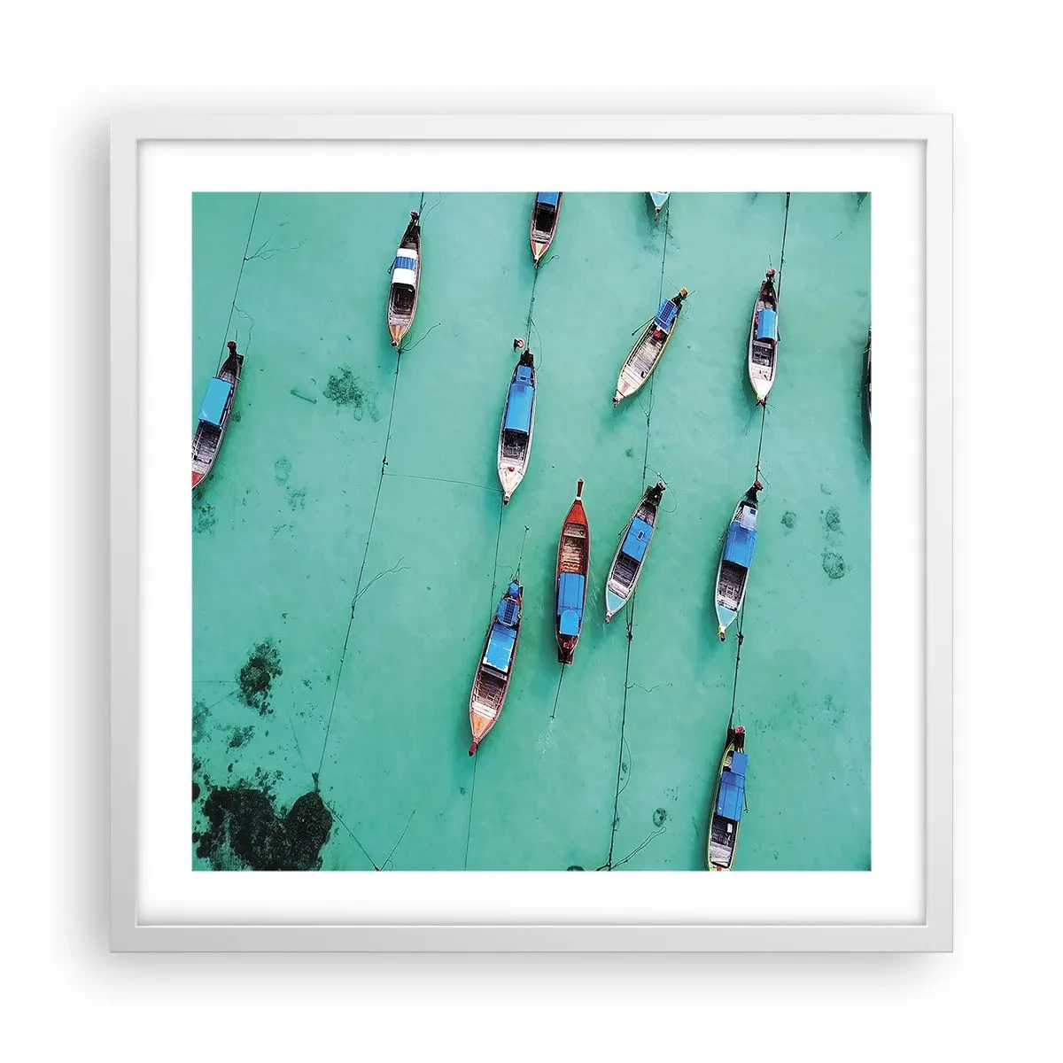 Poszter fekete keretben - Örömteli várakozásban - 50x50 cm