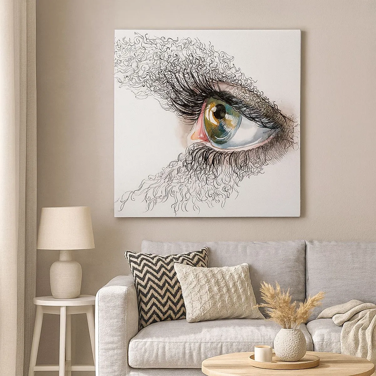 Vászonkép - Nézz egyenesen a lélekbe - 30x30 cm