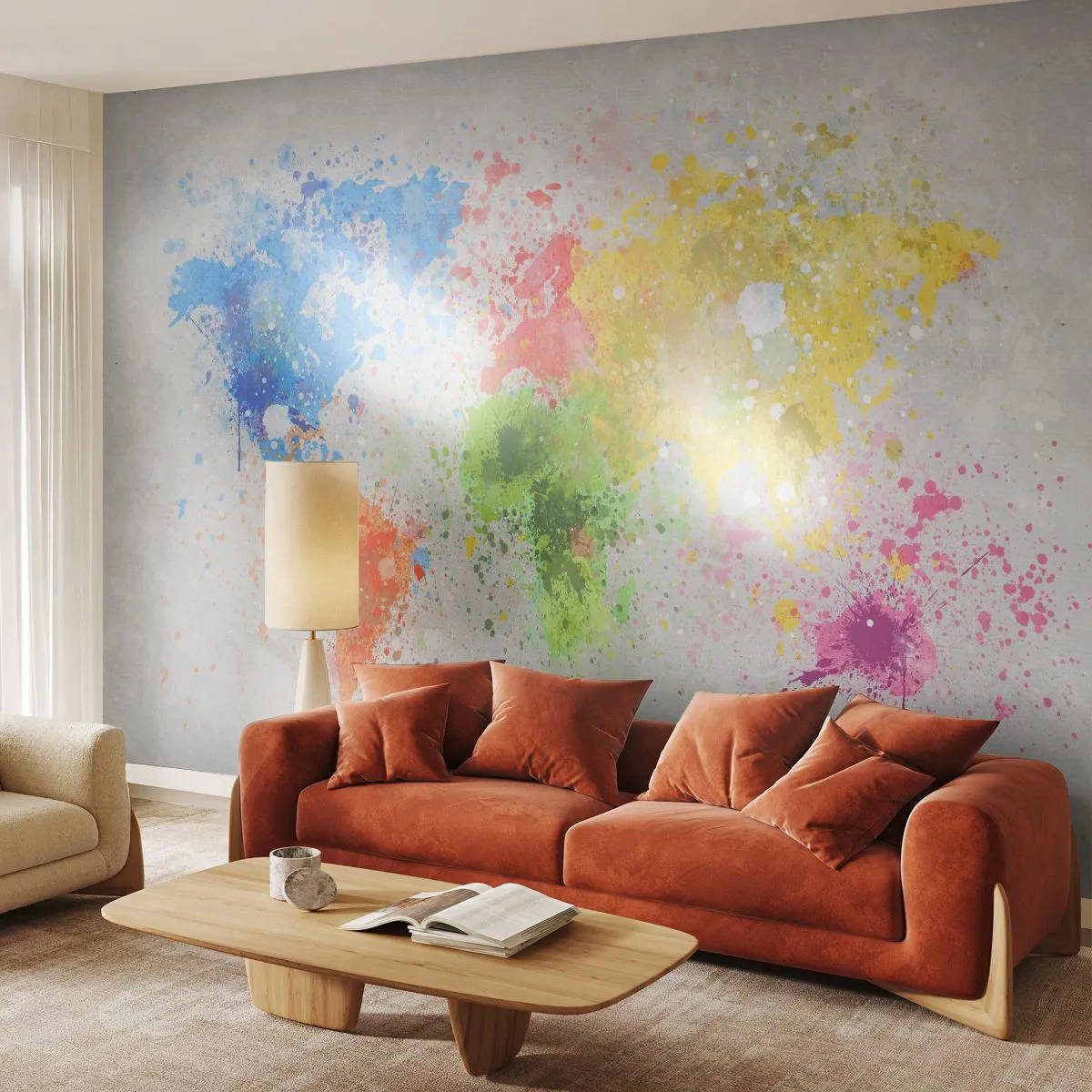 Fotótapéta Standard Eco - A világ minden színe - Világtérkép, Kontinensek, Utazások - 400x280 cm