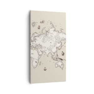 Vászonkép - Világkörüli utazás - 55x100 cm