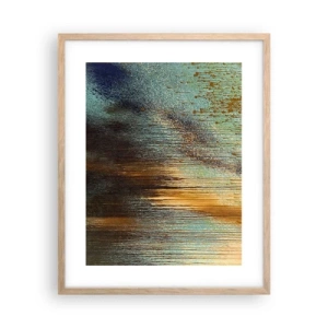 Poszter világos tölgy keretben - Egy nem véletlen színes kompozíció - 40x50 cm