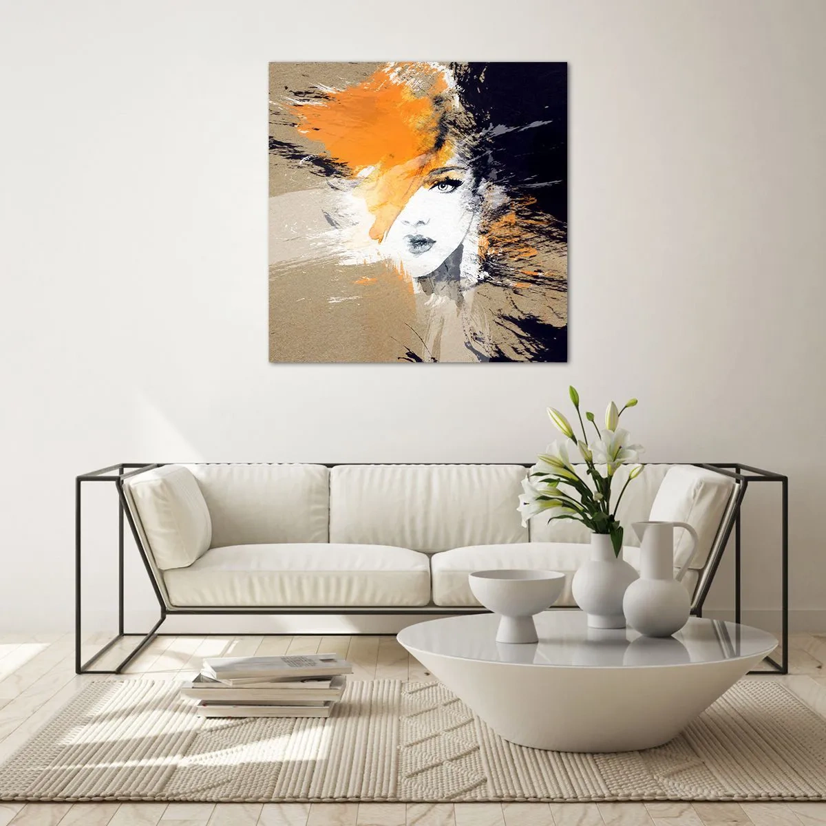 Üveg kép - És van fény - 30x30 cm