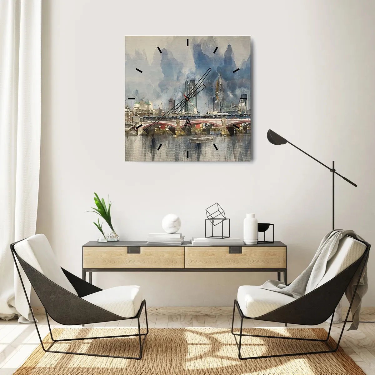 Falióra, Óra - London teljes pompájában - 40x40 cm