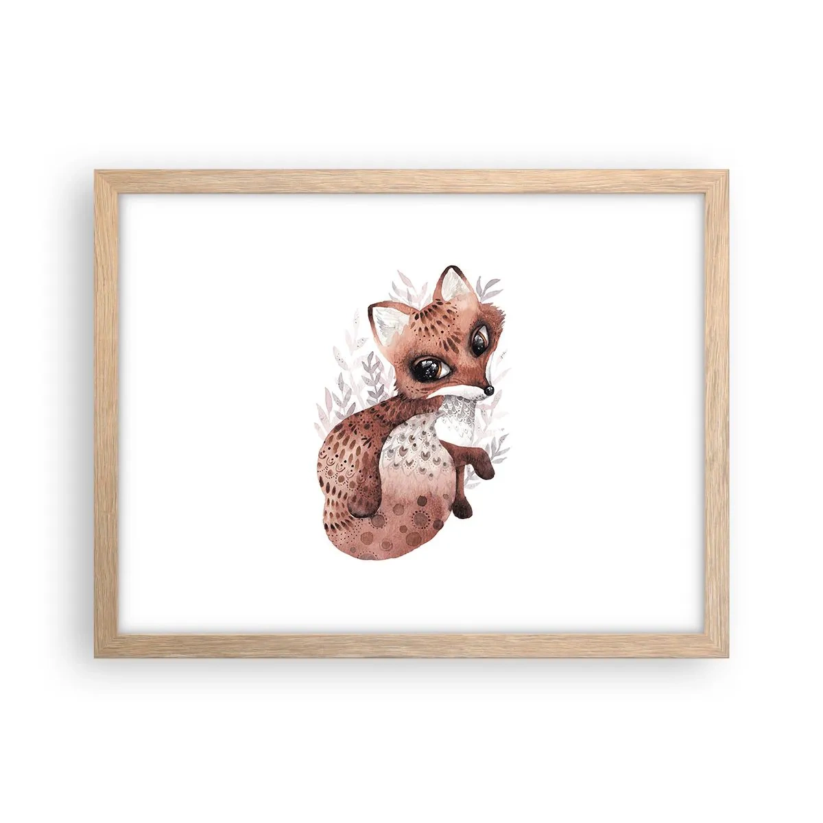 Poszter világos tölgy keretben - Csak szeretnivaló - 40x30 cm