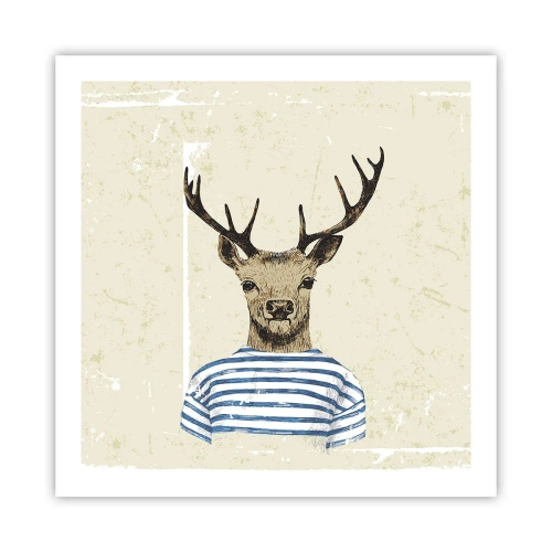 Poszter - Mert szeretem a csíkos pólókat! - 60x60 cm