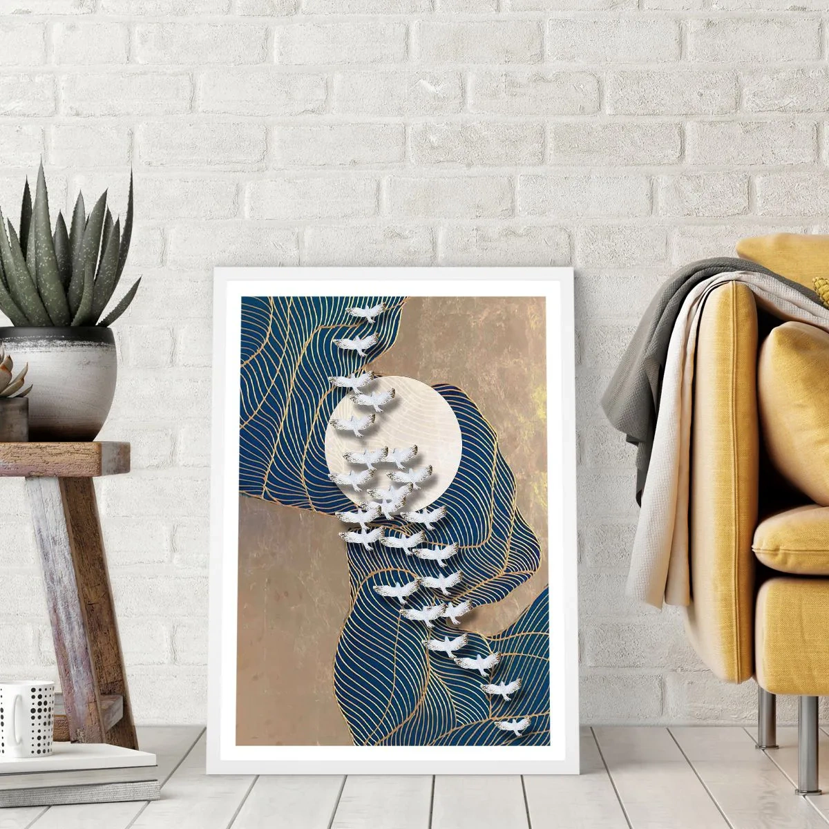 Poszter fekete keretben - Szabadság, vándorlás, közösség - 30x40 cm