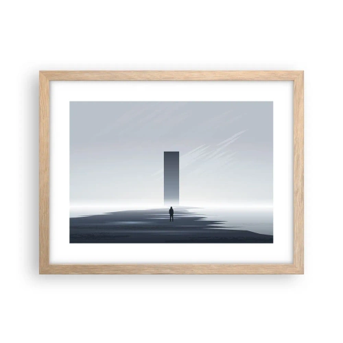 Poszter világos tölgy keretben - Lehetőség vagy fenyegetés? - 40x30 cm