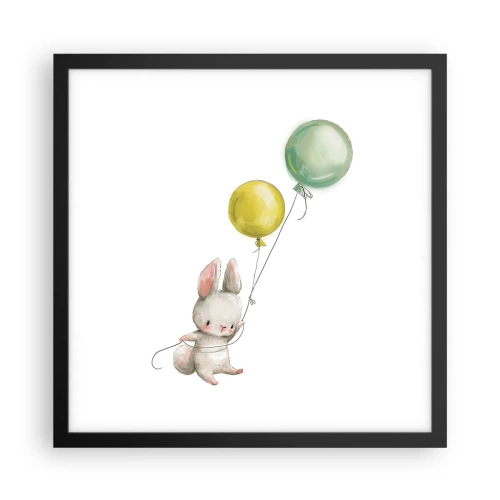 Poszter fehér keretben - Én is repülök! - 40x40 cm