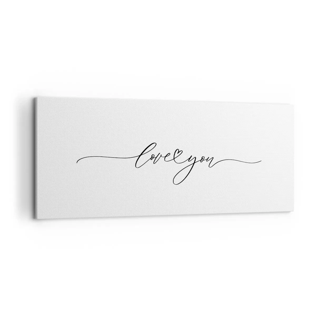 Vászonkép - Fekete fehéren - 120x50 cm