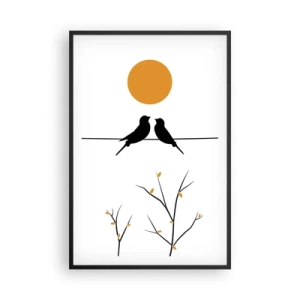 Poszter fehér keretben - Fülemüle este - 61x91 cm