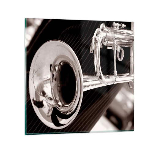 Üveg kép - Zenei utazás az 1930-as évekbe - 70x70 cm
