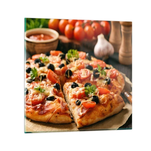 Üveg kép - Ismét megúsztad - 50x50 cm