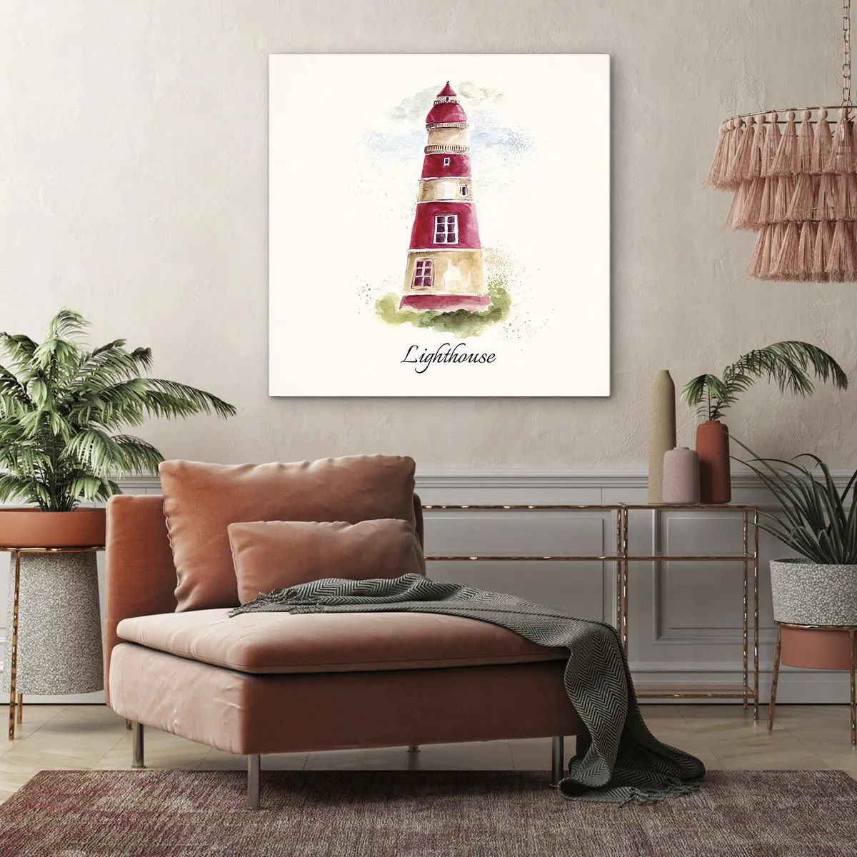 Vászonkép - Körbe mindíg időjárás - 60x60 cm