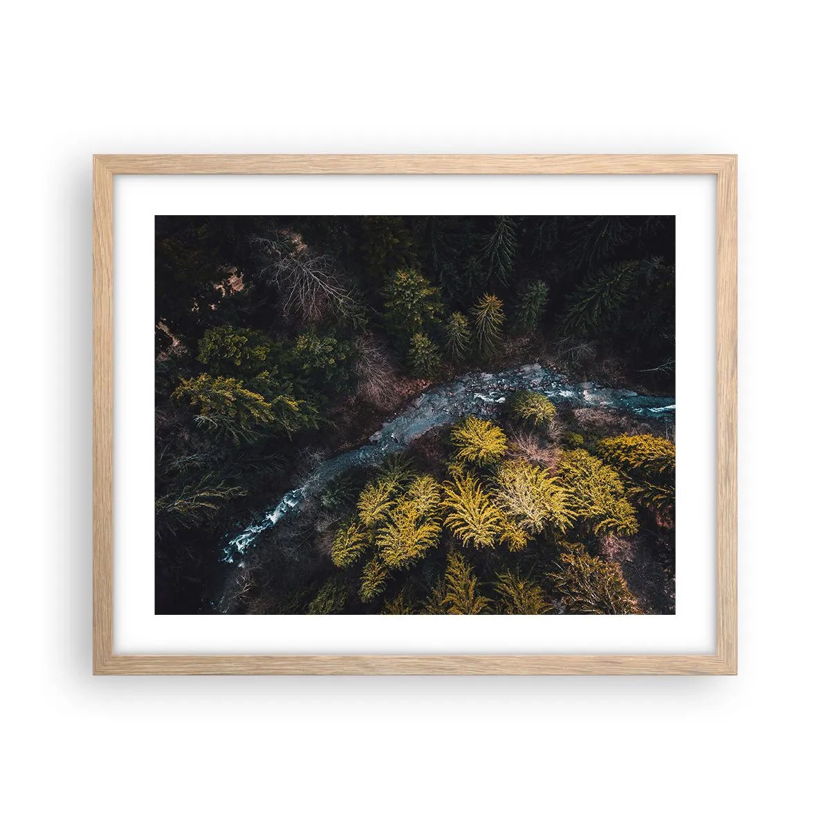 Poszter világos tölgy keretben - Gyorsan, egyre gyorsabban - 50x40 cm