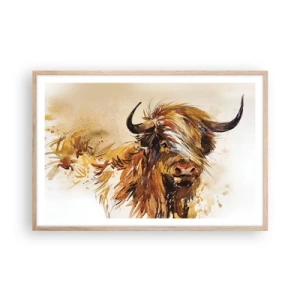 Poszter világos tölgy keretben - A vadász büszkesége - 91x61 cm