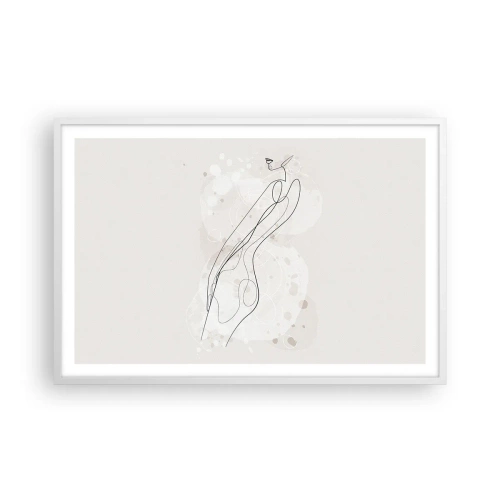 Poszter fekete keretben - Eltévedni nézésben - 91x61 cm