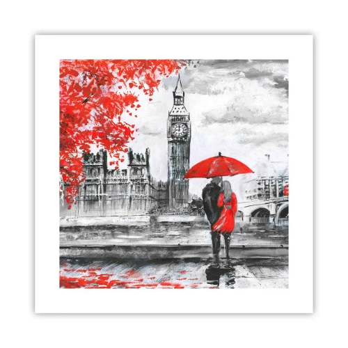 Poszter - Szerelmesek Londonban - 40x40 cm