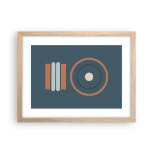 Poszter világos tölgy keretben - A dolgok lényege - 40x30 cm