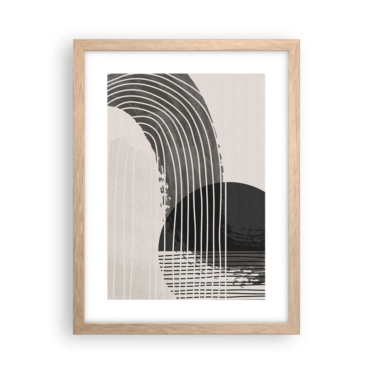 Poszter világos tölgy keretben - Oda és vissza - 30x40 cm