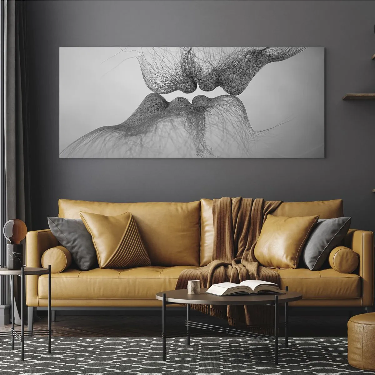 Üveg kép - A szél csókja - 140x50 cm