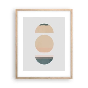 Poszter világos tölgy keretben - Kerékről kerékre - 40x50 cm