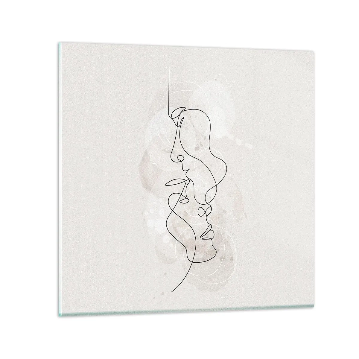 Üveg kép - Ölelésbe gabalyodva - 70x70 cm