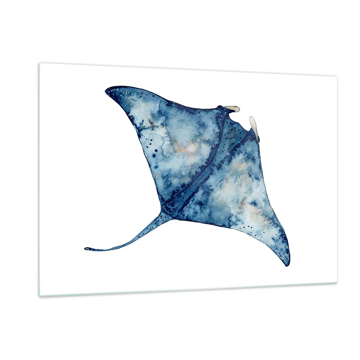 Üveg kép - Élet kékben - 120x80 cm